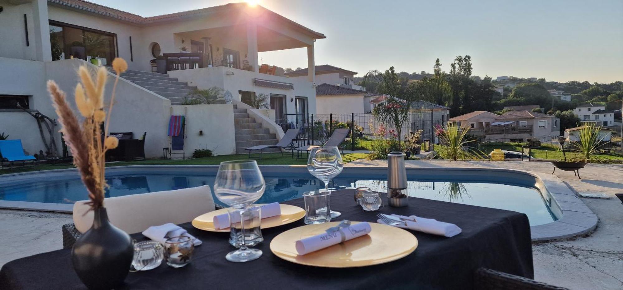 Villa Bistinetti Rez De Villa Tout Confort Avec Piscine Penta di Casinca Zewnętrze zdjęcie